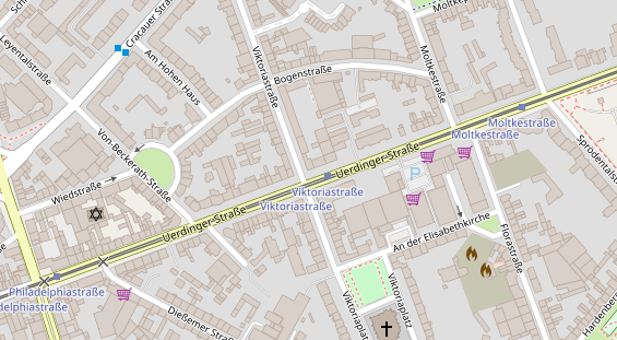 Physiotherapie auf Satellitenbild