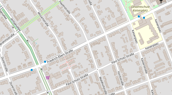 Physiotherapie auf Satellitenbild