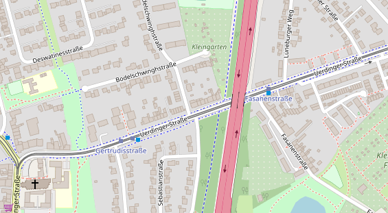 Physiotherapie auf Satellitenbild