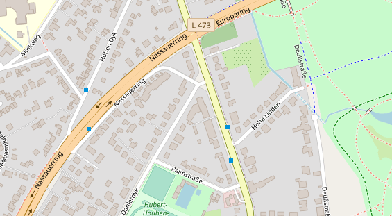 Physiotherapie auf Satellitenbild