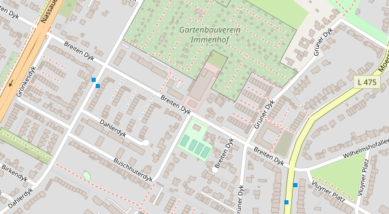 Physiotherapie auf Satellitenbild