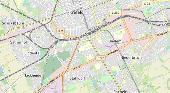 physical therapy on map