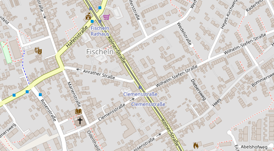 Physiotherapie auf Satellitenbild