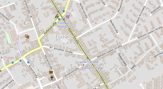 Physiotherapie auf Satellitenbild