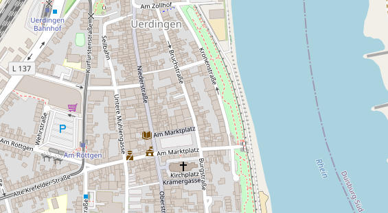 Physiotherapie auf Satellitenbild