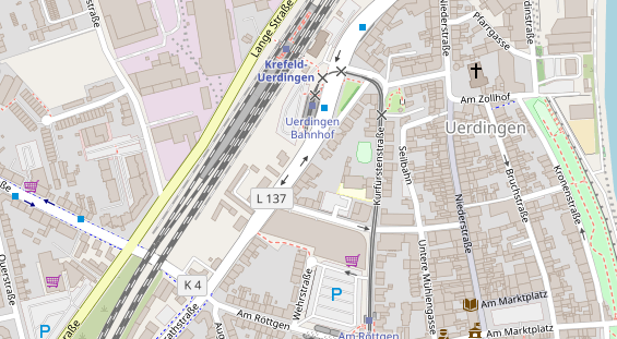 Physiotherapie auf Satellitenbild