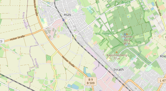 physical therapy on map
