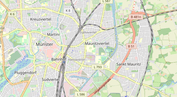 physical therapy on map