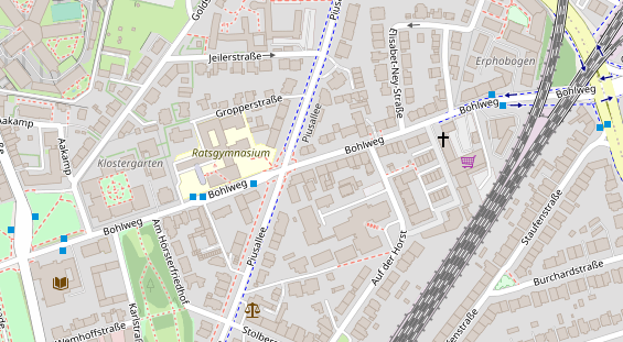 Physiotherapie auf Satellitenbild