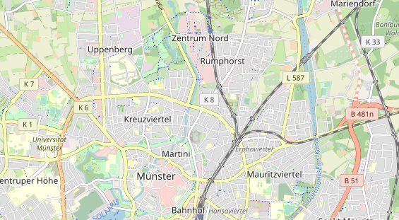 physical therapy on map