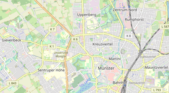 physical therapy on map