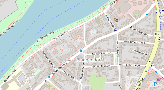 Physiotherapie auf Satellitenbild