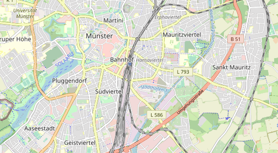 physical therapy on map