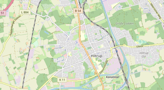 physical therapy on map