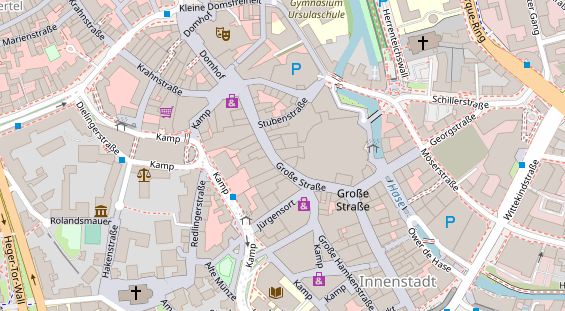 Physiotherapie auf Satellitenbild