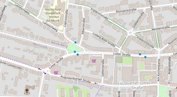 Physiotherapie auf Satellitenbild