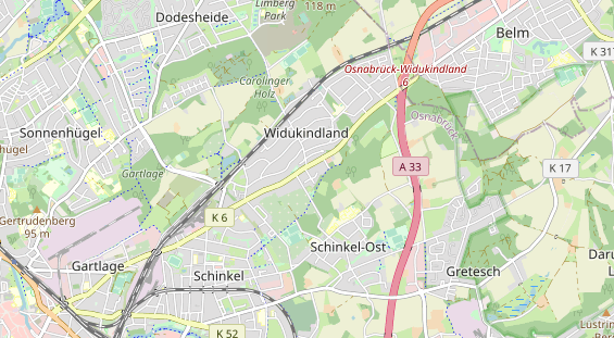 physical therapy on map