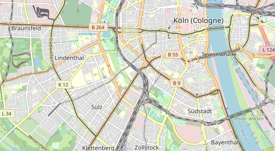 physical therapy on map