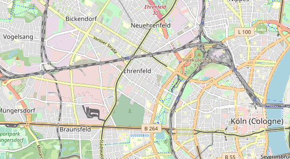 physical therapy on map