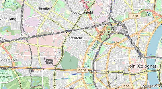 physical therapy on map