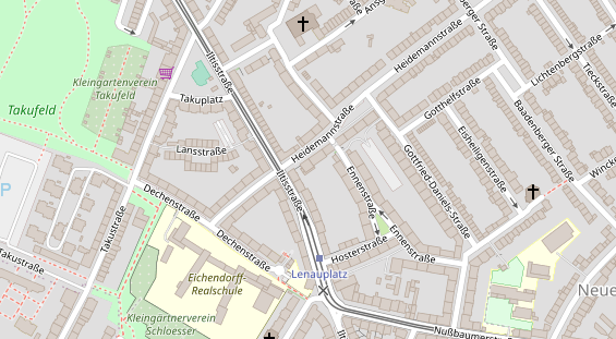 Physiotherapie auf Satellitenbild