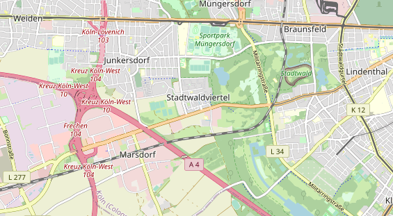 physical therapy on map