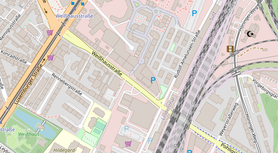 Physiotherapie auf Satellitenbild