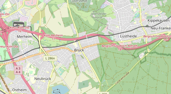 physical therapy on map