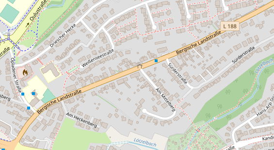 Physiotherapie auf Satellitenbild