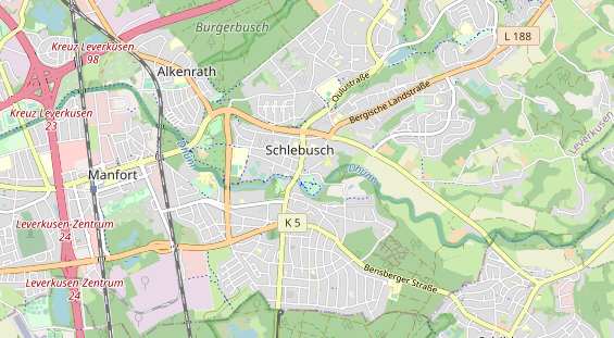 physical therapy on map