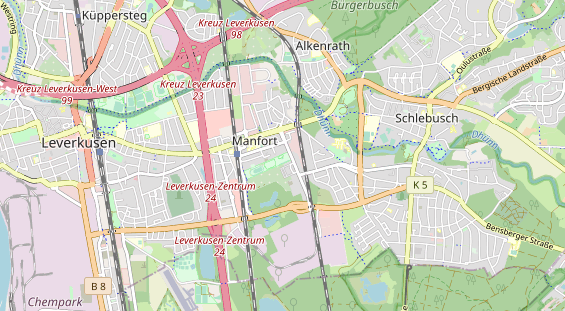 physical therapy on map