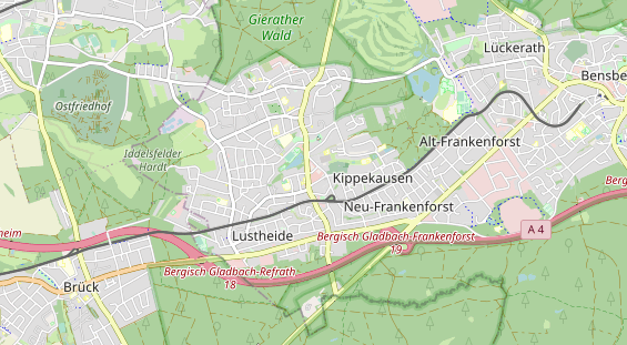 physical therapy on map