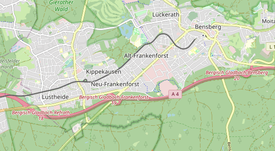 physical therapy on map