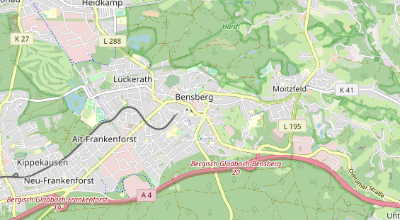 physical therapy on map