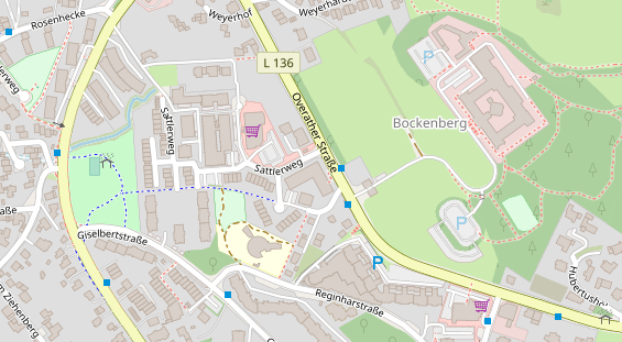 Physiotherapie auf Satellitenbild