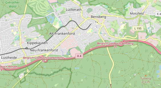 physical therapy on map