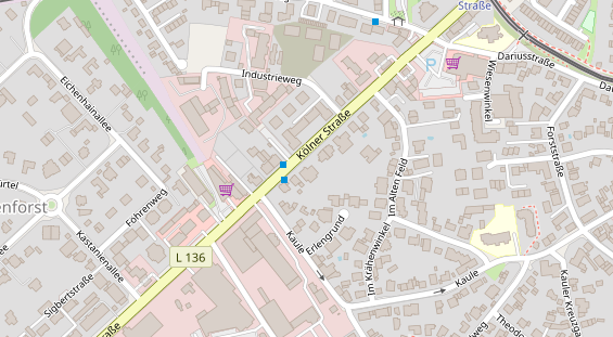 Physiotherapie auf Satellitenbild