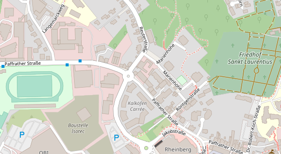 Physiotherapie auf Satellitenbild