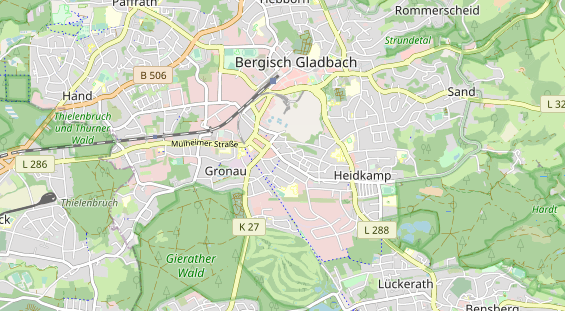 physical therapy on map