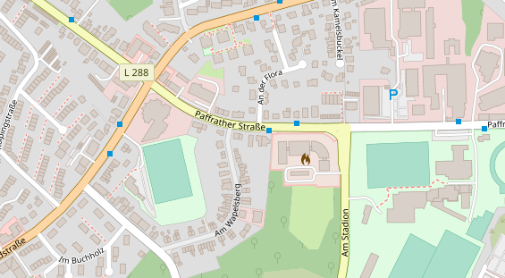 Physiotherapie auf Satellitenbild