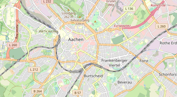 physical therapy on map