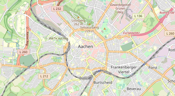 physical therapy on map