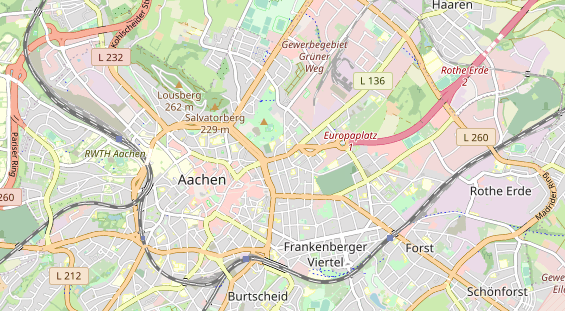 physical therapy on map