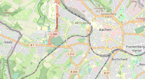 physical therapy on map
