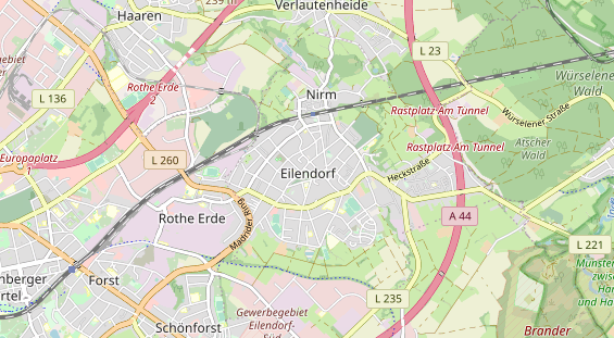 physical therapy on map