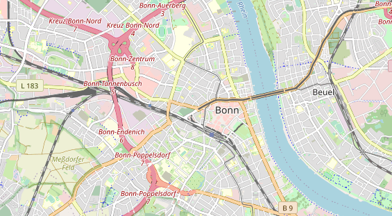 physical therapy on map