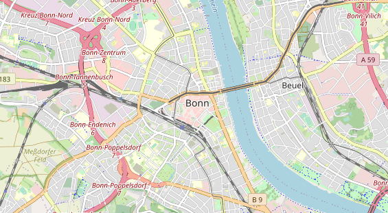 physical therapy on map