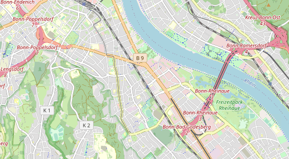 physical therapy on map