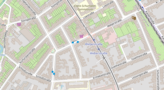 Physiotherapie auf Satellitenbild