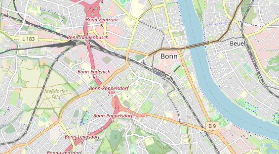 physical therapy on map